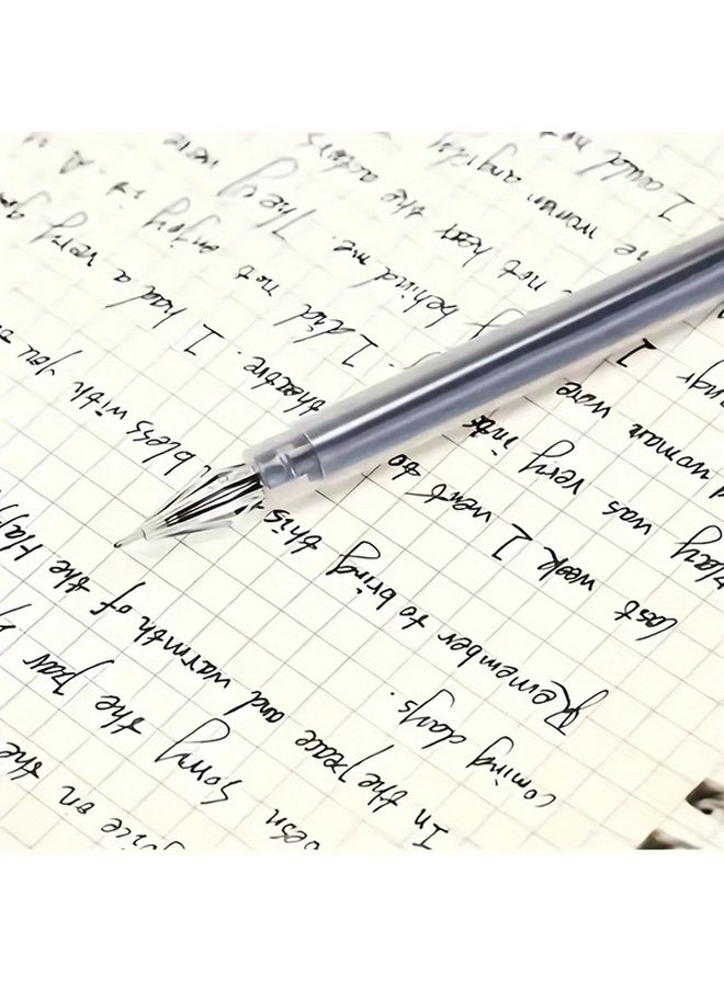 12 قطعة أقلام جل برأس ماسي أحمر 0.38 مم رأس دقيق سعة كبيرة للكتابة السلسة للمكتب والمدرسة - Image 5