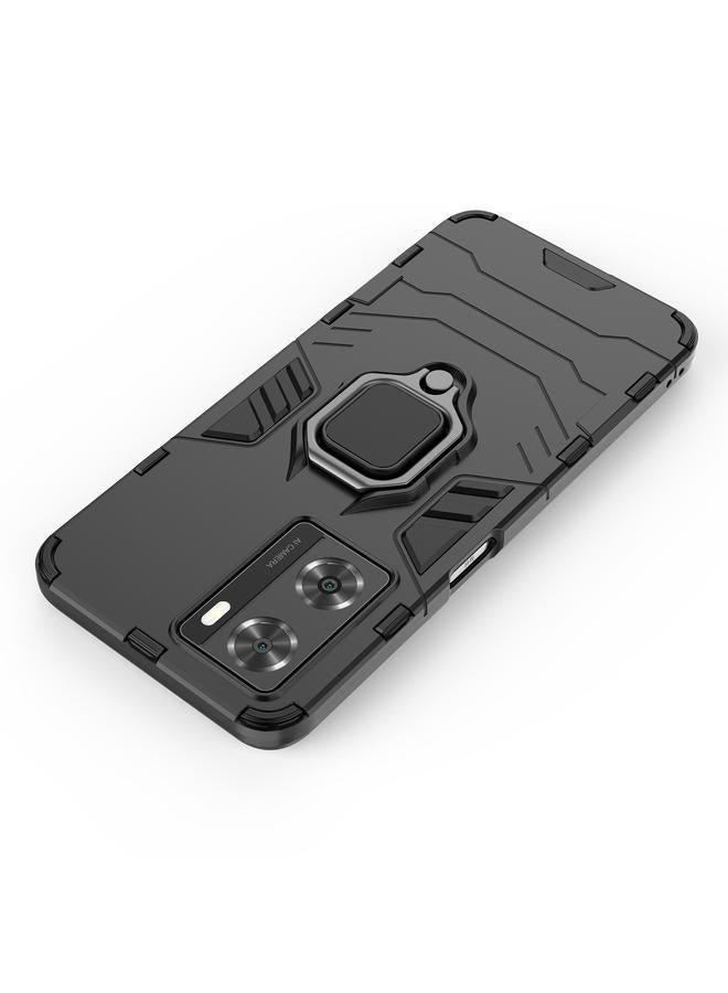 S-TOP Case For OPPO A57 4G Foreign Version Shockproof PC + TPU Holder Phone Case - Image 3
