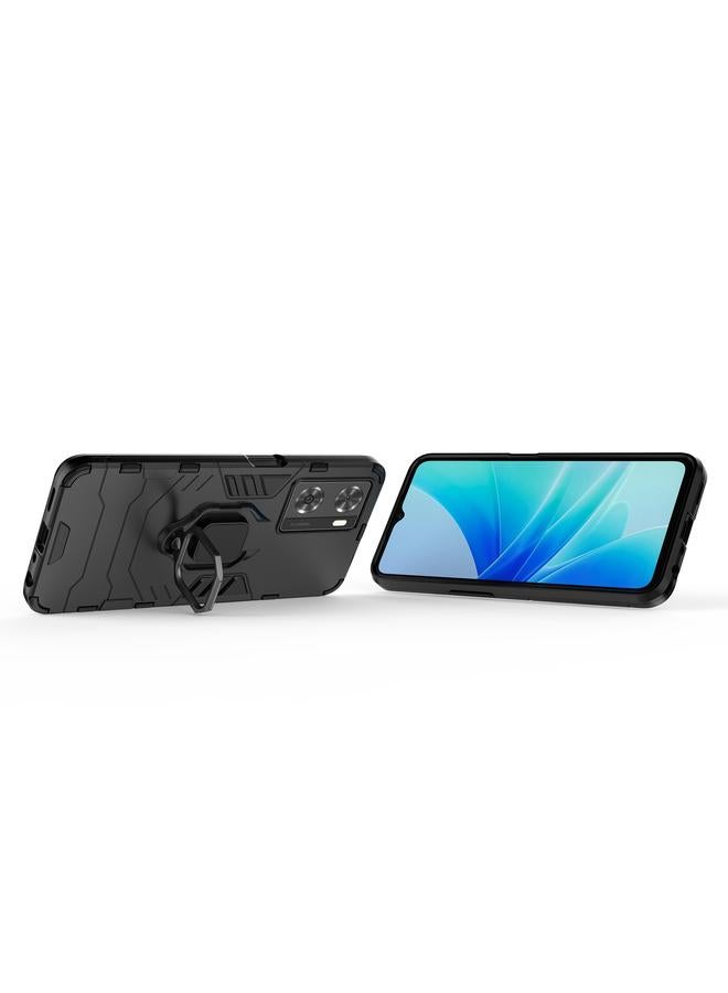 S-TOP Case For OPPO A57 4G Foreign Version Shockproof PC + TPU Holder Phone Case - Image 2