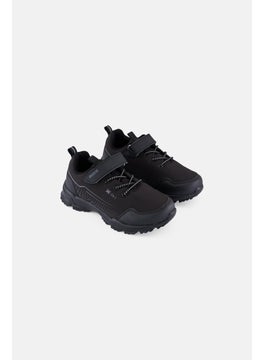 RBX Kids Boy Brand Logo Velcro Sport Shoes, Black  - Image 1