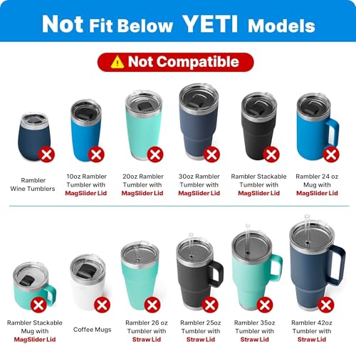 Bluwing 30 oz Replacement Screw Top Lid for YETI TraveI Mug with Threads Only, Spill Proof Stronghold Lid for YETI Threaded Travel Mug(1 Pack) - Image 3