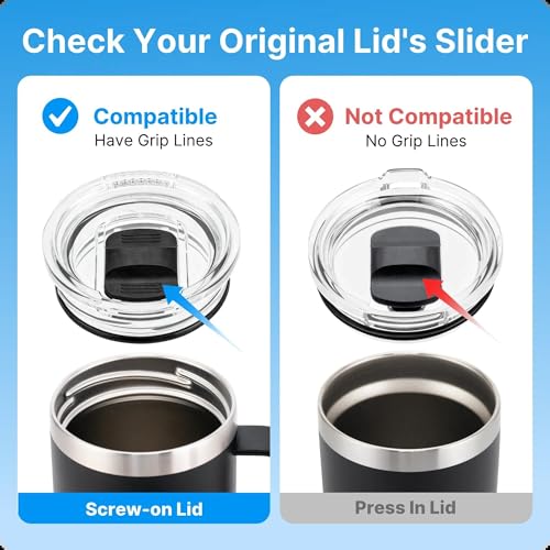 Bluwing 30 oz Replacement Screw Top Lid for YETI TraveI Mug with Threads Only, Spill Proof Stronghold Lid for YETI Threaded Travel Mug(1 Pack) - Image 2