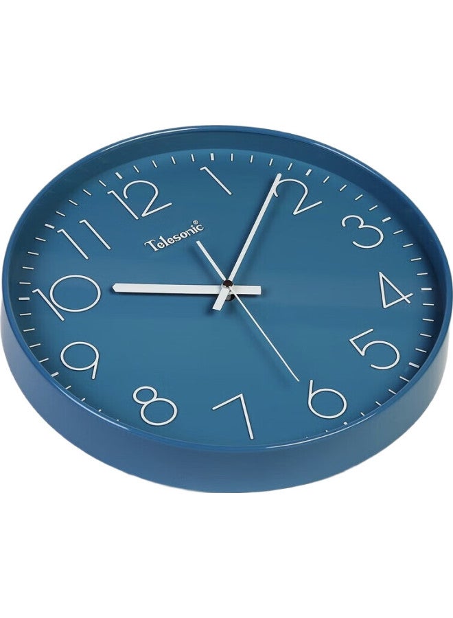 Telesonic Wall Clock Living Room Bedroom Quartz Clock Modern Minimalist Creative Clock No Punching Fashion 3D Clock Hanging Clock 30Cm - Image 3