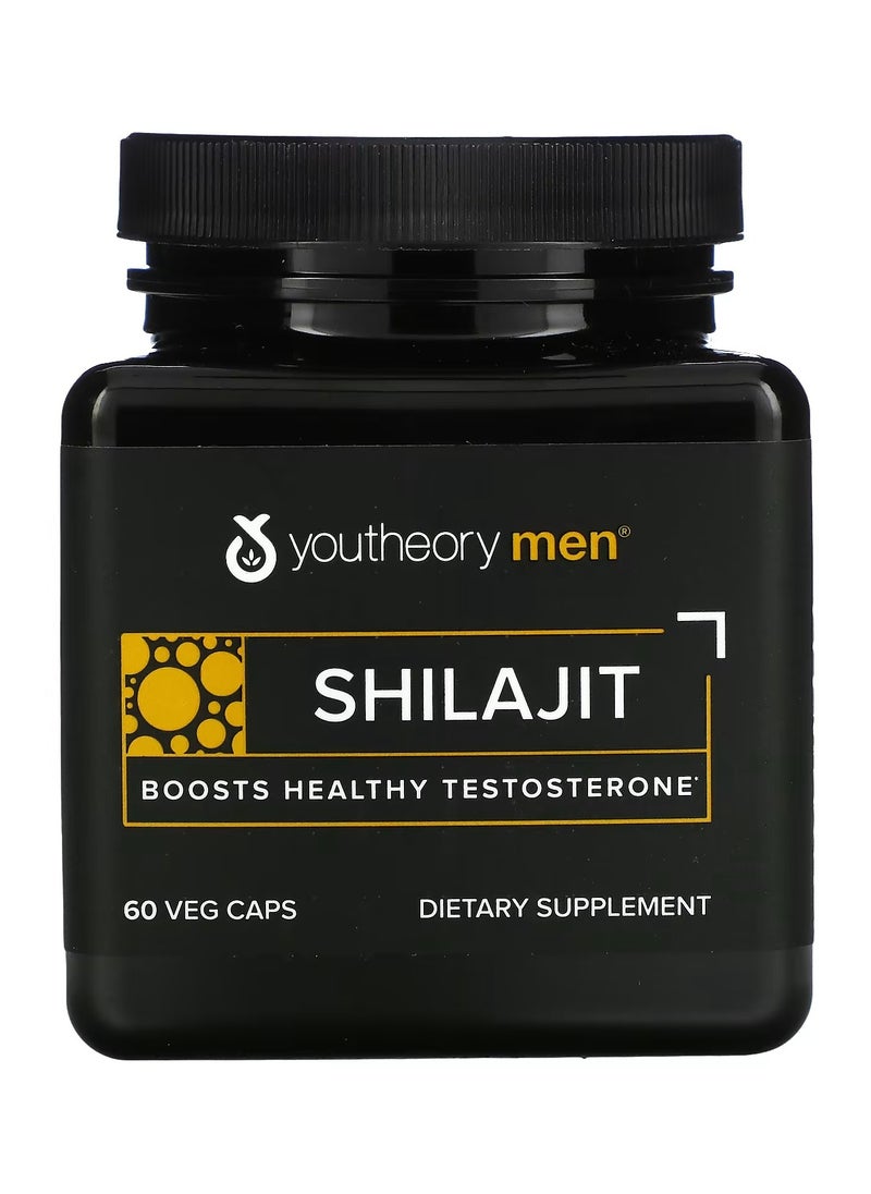 youtheory Shilajit Dietary Supplement 60 Veg Caps  - Image 1