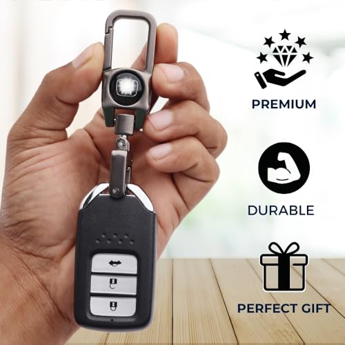KEYCEPT Premium Metal Key Chain Compatible for Hon-da Amaze, Accord, City, Civic, Elevate, WRV, EV | Stylish, Durable car Accessories Key Holder | Heavy Duty Keychain. - Image 2