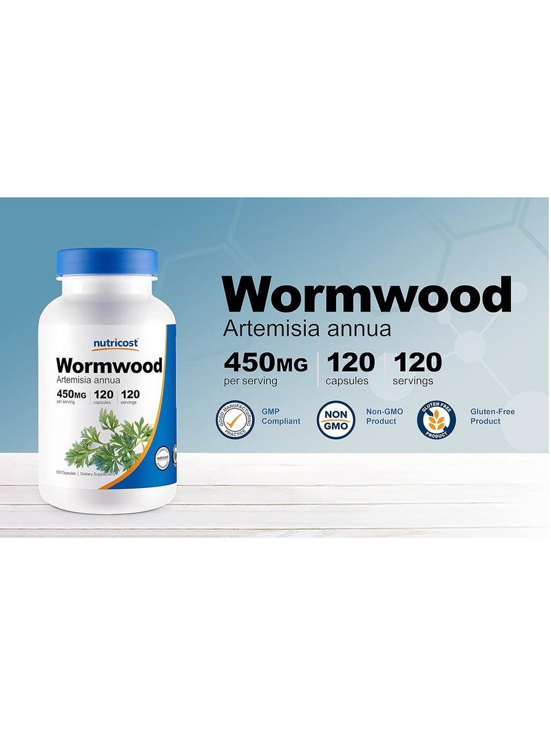 Nutricost Wormwood Capsules 450mg 120 Caps - Image 3