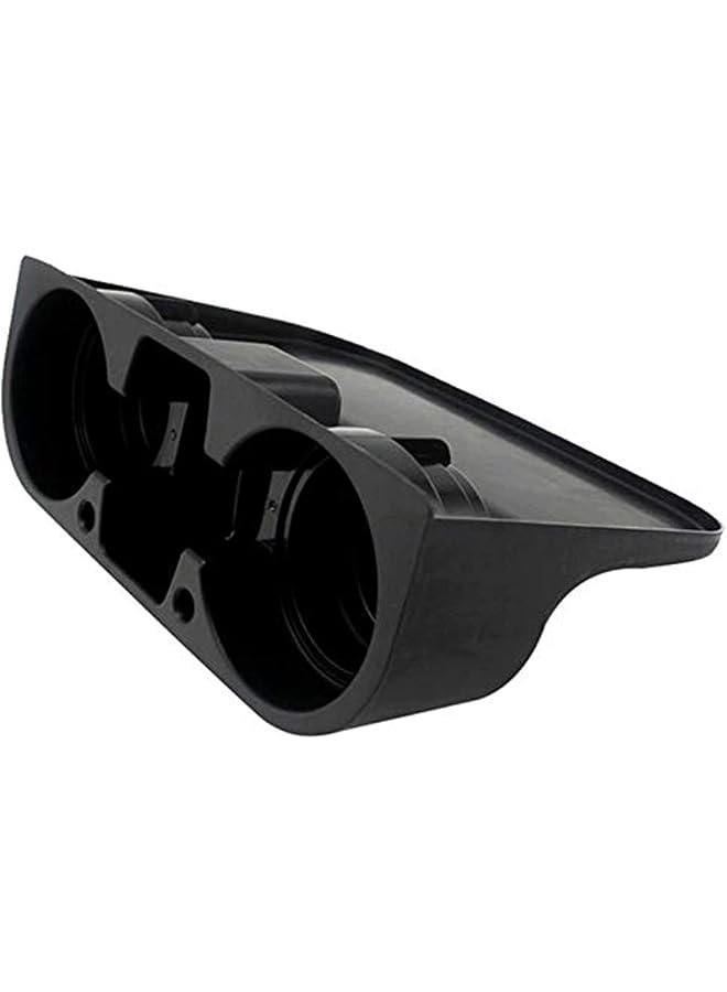 حامل أكواب لمقعد السيارة باللون الأسود ومنظم للتخزين