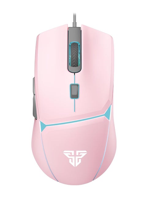 Fantech Crypto VX7 Gaming Mouse - 8000 DPI - Ambidextrous Design –MACRO- RGB Lighting - 1.8m Cable - 84g-PINK