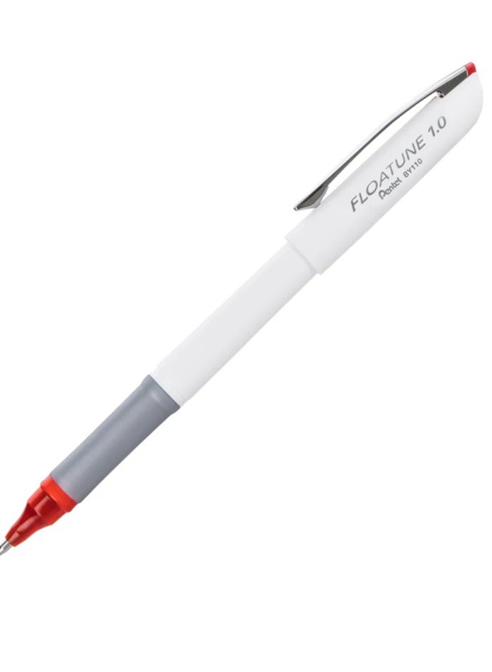 Pentel قلم رولر فلواتون المتقدم 12 قطعة 1.0 مم أحمر - Image 2