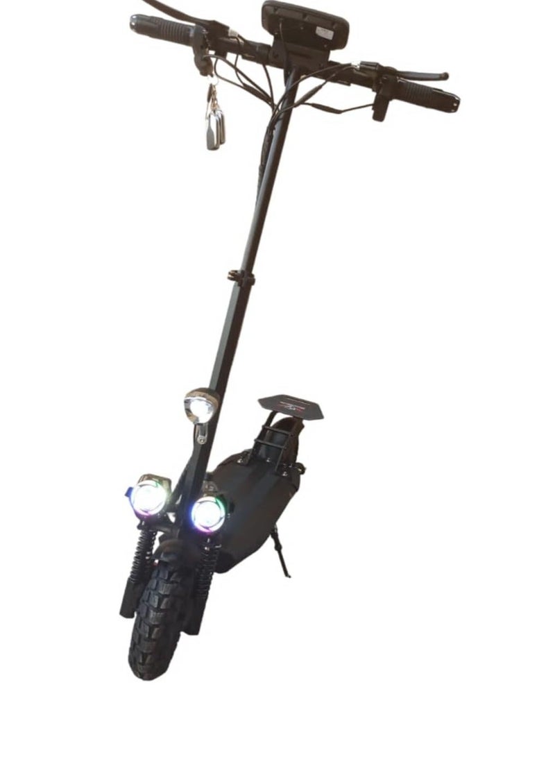 ROHAN WINGS Electric Scooter for Adults Rohan Wings KT4B, Powerful Motor, 40km range with powerful 48V 13AH Battery, Fast Speed, Bluetooth Speaker with free accessories Helmet, Safety Belt, Mobile Holder, Pump, Tool Kit and Lock. - Image 4