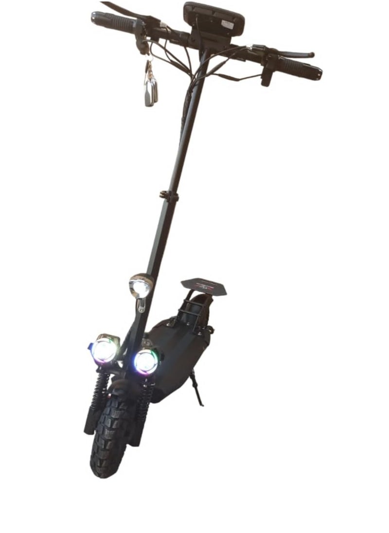 ROHAN WINGS - Electric Scooter for Adults Rohan Wings KT4B, Powerful Motor, 40km range with powerful 48V 13AH Battery, Fast Speed, Bluetooth Speaker with free accessories Helmet, Safety Belt, Mobile Holder, Pump, Tool Kit and Lock. - Image 1