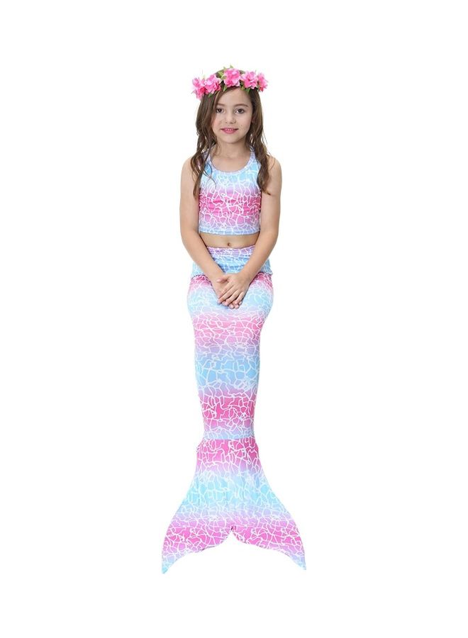 NIBEMINENT 5-Piece Mermaid Swimming Costume Set 110cm - Image 4