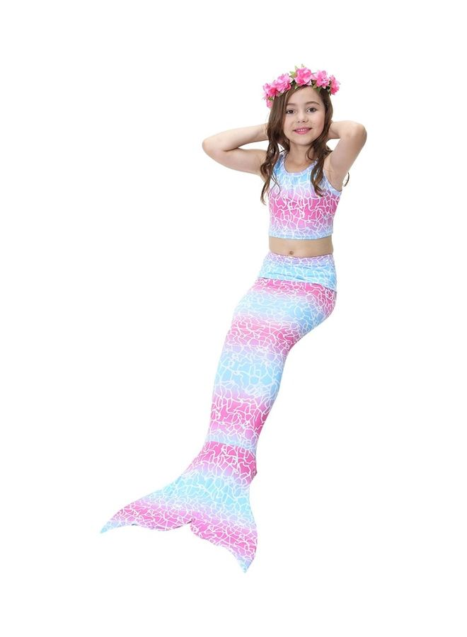 NIBEMINENT 5-Piece Mermaid Swimming Costume Set 110cm - Image 2