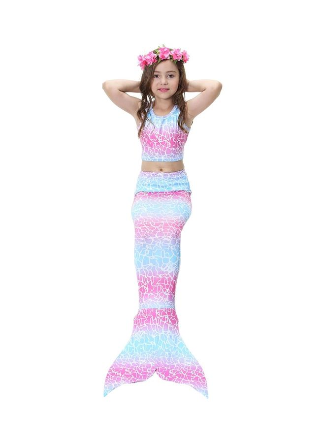 NIBEMINENT 5-Piece Mermaid Swimming Costume Set 110cm - Image 3