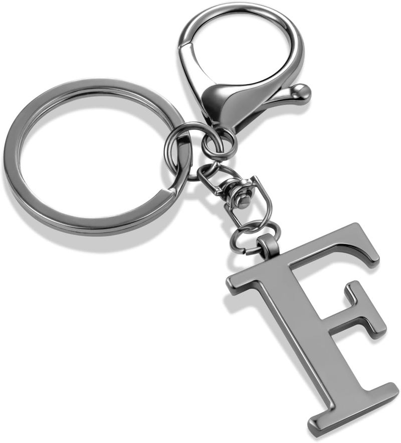 LAXPICOL Gold Letter A-Z Keychain for Women Men Purse Handbags Metal Alphabet Initial Letter Key Ring Keychain - Image 1