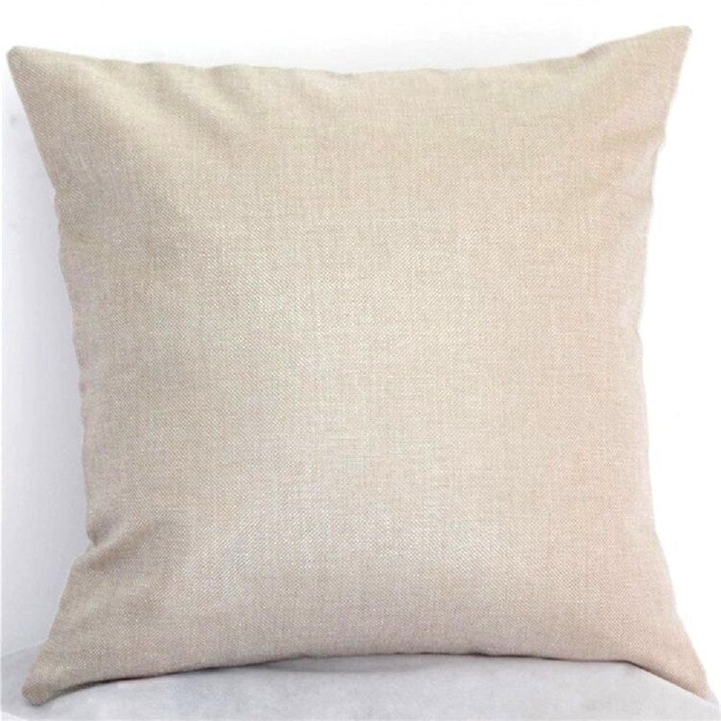 Modern Home Painted Linen Pillow Case Combination Beige 45x45cm - Image 5