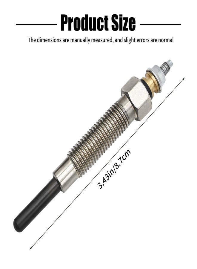 SYOWADA 4 pcs 32A66-03102 Glow Plugs Replacement for Mitsubishi S4S Engine Forklift Excavators Skid, Replacement for Mitsubishi GX5000 GX510 VG60 VG563, 32A66-03101 32A66-03100 Glow Plug - Image 2