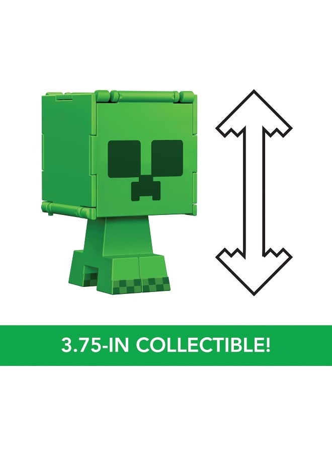 Mattel Games Mattel Minecraft Flippin’ Figs Figures Collection with 2-in-1 Fidget Play, 3.75-in Scale, Large Heads & Pixelated Design (Characters May Vary)  - Image 5