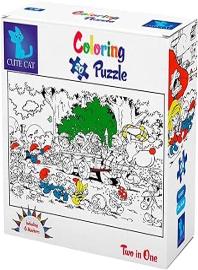 Smurfs - coloring 2 in 1