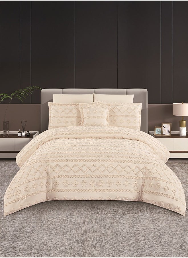 نومي مفرش بوهيمي مايكروفايبر صيفي نفر ونص 5 قطع مقاس 230X170 CM  - Image 1