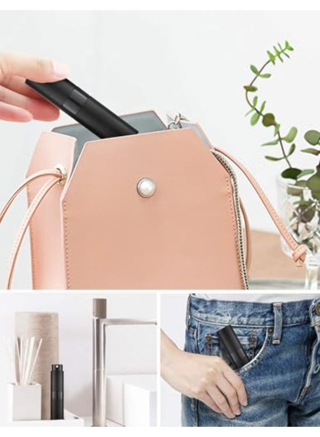 Fasola 3 PCS Atomizer Perfume Dispenser, Portable Refillable Perfume Spray Bottle, Mini Travel Perfume Atomizer for Purse, Leak-Proof Sprayer, 8ml Capacity(Black) - Image 5