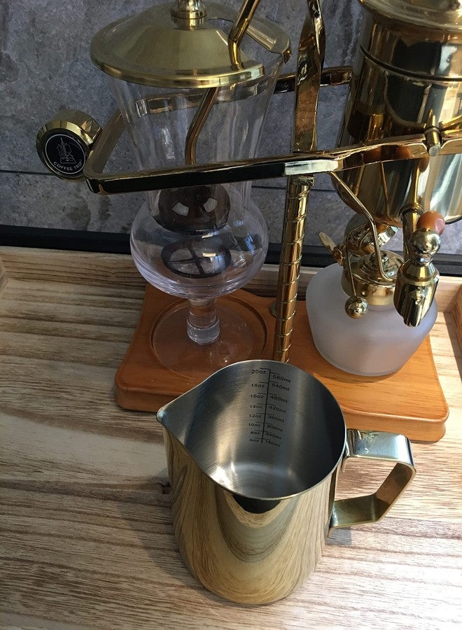 Joytata Milk Frothing Pitcher 20oz Stainless Steel Cup Perfect for Latte Cappuccino Stainless Steel Milk Frother Steaming Pitcher Rose Golden Color 600ml - Image 5