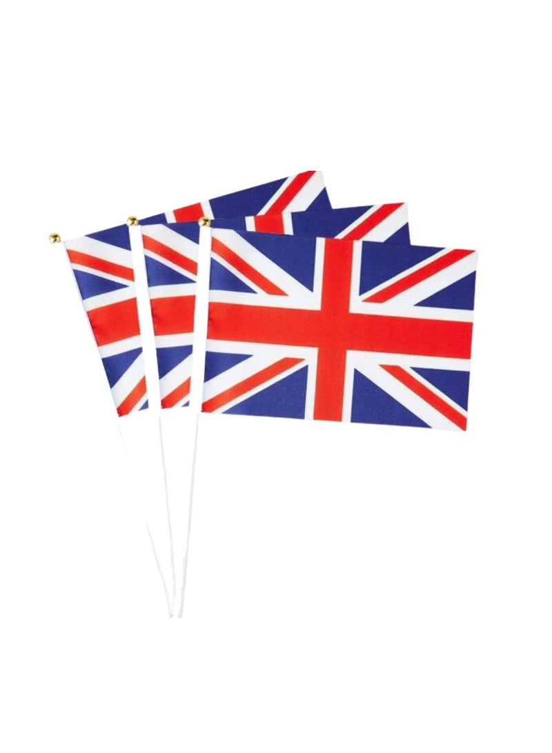 PRINTSHOP4ME Set Of 10 Hand-Held Mini Country Flags-Perfect For Parades-Festivals And Party Decorations-Party Favors And Event Supplies - Image 1