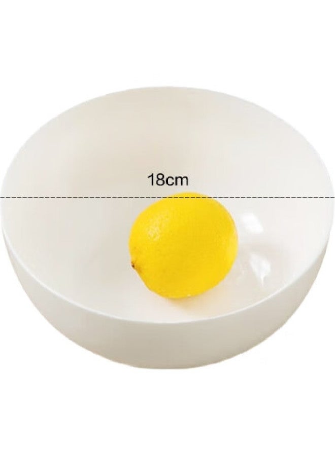 Sky Top Bone China Large Soup Bowl, Noodle Bowl, Salad Bowl, Ceramic Household Pure White Tableware Set, 7 Inches, 2 Pieces - Image 2