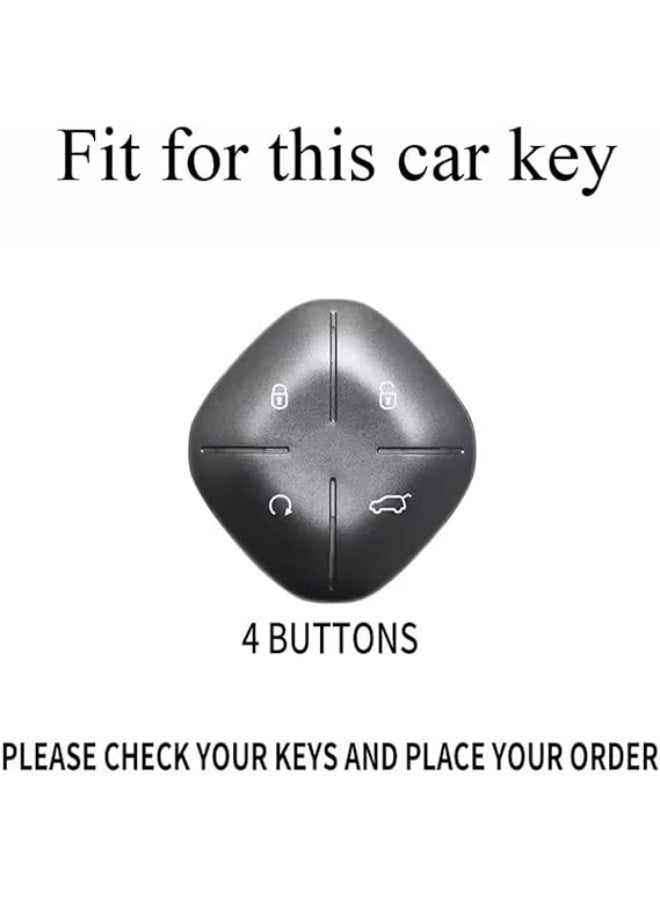 UShop Premium Key Cover from U-Shop ✔ Compatible with Jetour Traveller T1 2026 only | Jetour T1 2025 2026 Metal Key Cover, Full Protection, Stylish Key Ring for Car Keys, Elegant Design for Jetour T1 - Image 3