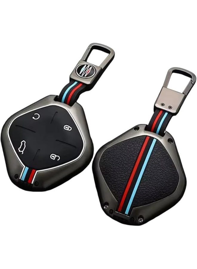 UShop Premium Key Cover from U-Shop ✔ Compatible with Jetour Traveller T1 2026 only | Jetour T1 2025 2026 Metal Key Cover, Full Protection, Stylish Key Ring for Car Keys, Elegant Design for Jetour T1 - Image 1
