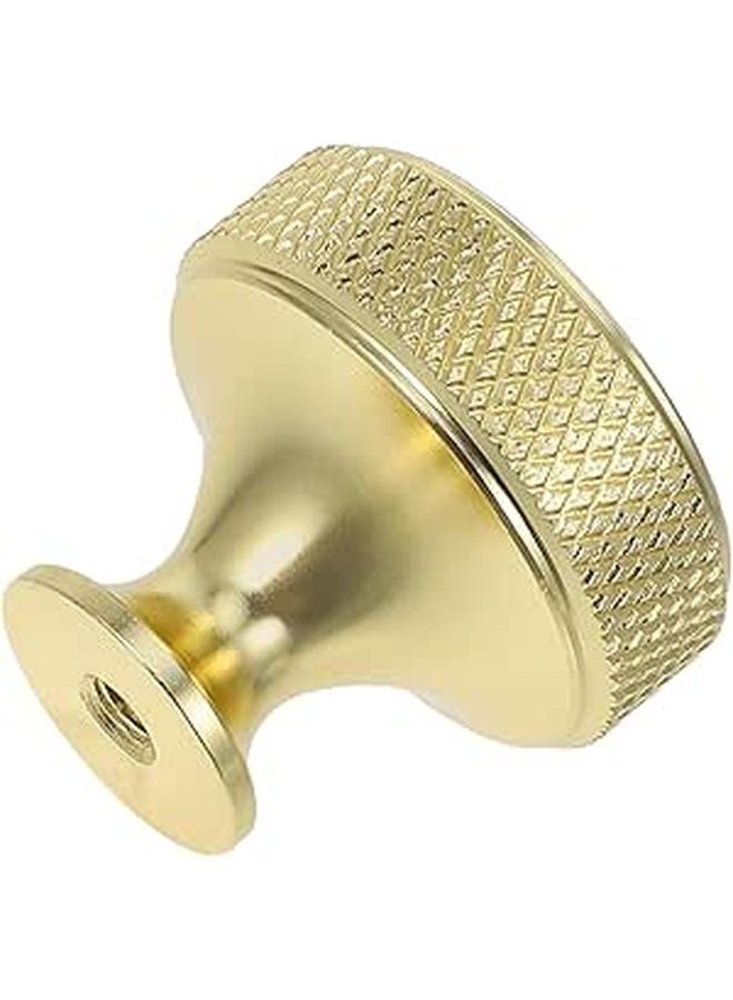 Gold Cabinet Hardware Knobs and Drawer Pulls Aluminum Alloy Single Hole Closet Door Handles - Image 1