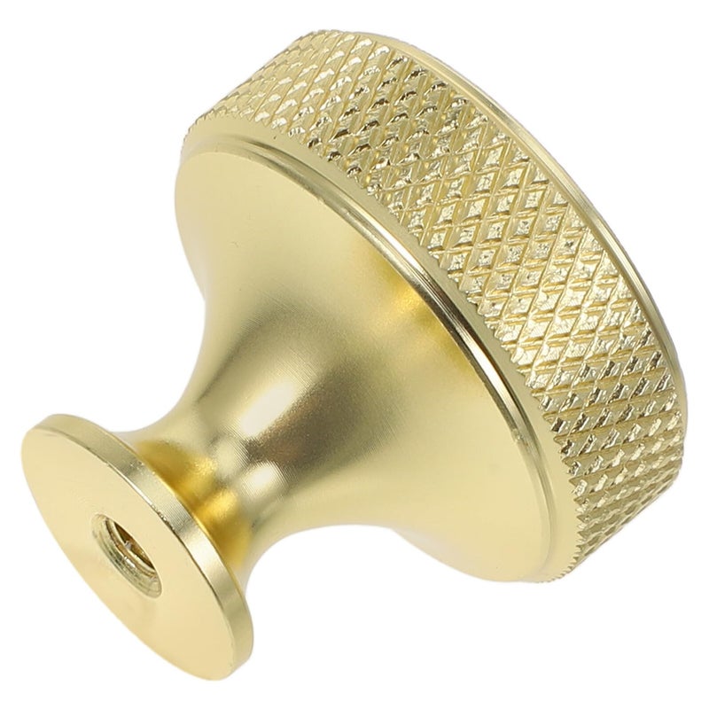 Gold Cabinet Hardware Knobs and Drawer Pulls Aluminum Alloy Single Hole Closet Door Handles - Image 2