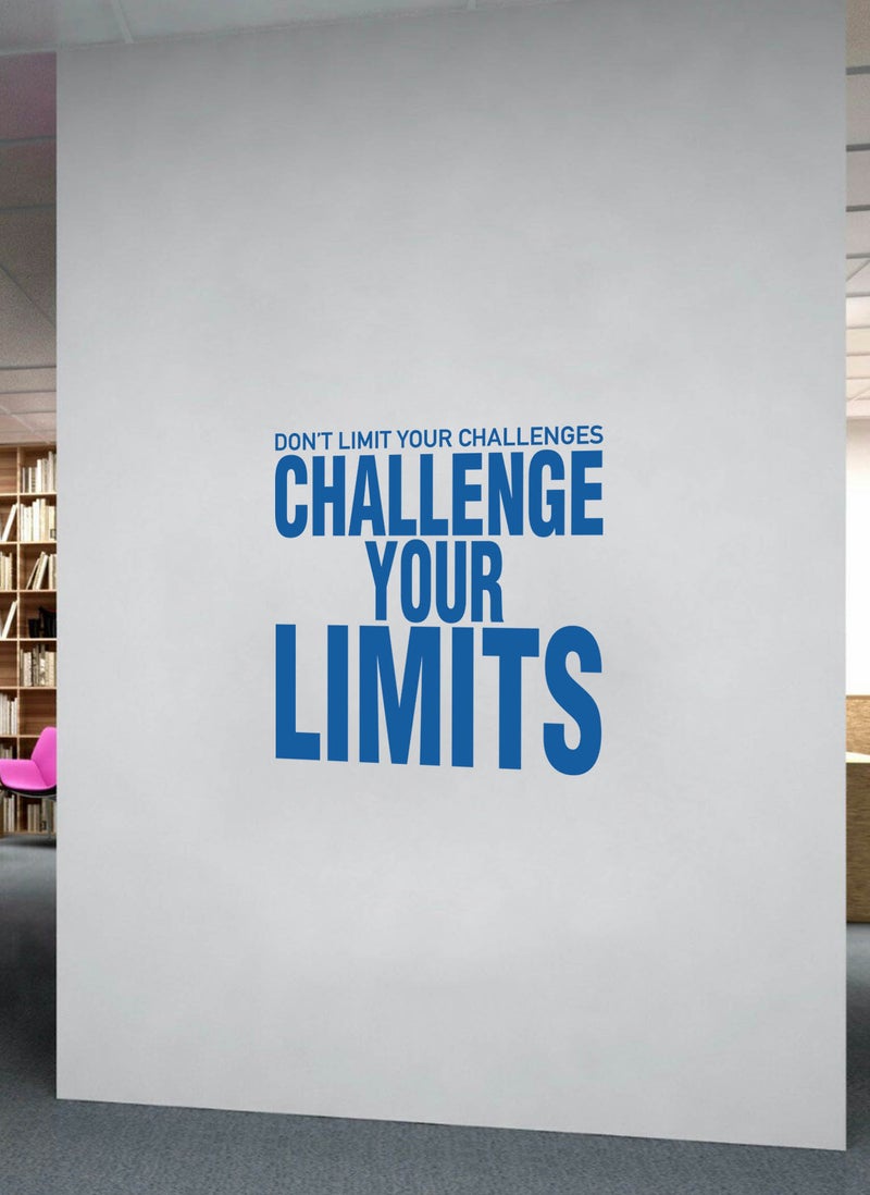 Spoil Your Wall Challenge Your Limits Gym Quote Wall Decal - Wall Arts Home Décor - Wall Sticker - 60x60 cm by Spoil Your Wall  - Image 2