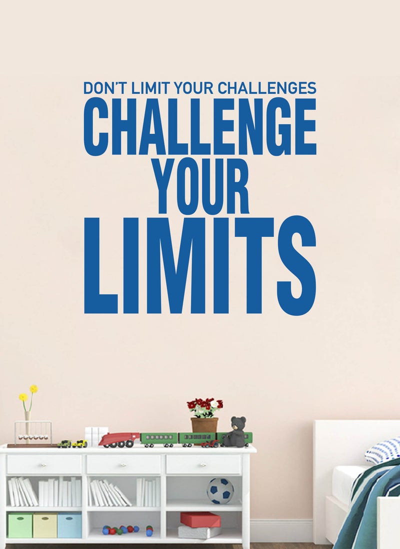Spoil Your Wall Challenge Your Limits Gym Quote Wall Decal - Wall Arts Home Décor - Wall Sticker - 60x60 cm by Spoil Your Wall  - Image 1