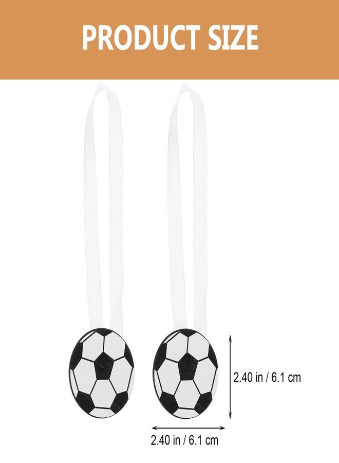IMIKEYA Curtain Ties 2pcs Football Curtain Tiebacks Soccer Curtain Holdback Magnetic Curtain Pull Back Decorative Rope Drapery Tie Backs Sport Curtain Buckle for Boy Girl Nursery Room - Image 4