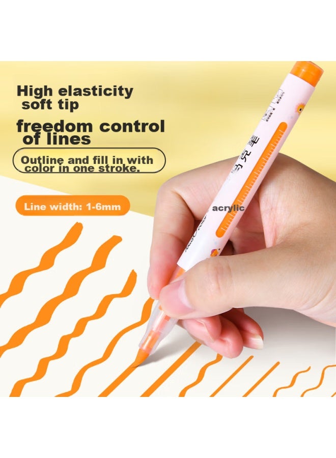 Touchcolor Direct Liquid Soft Tip Acrylic Markers, Non-toxic Washable Drawing Pens For Children, Art Student Special Set, 48 Colors, Diy Watercolor Pens - Image 3