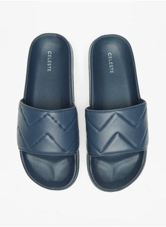 Celeste Womens Quilted Slip-On Slides  - Image 2