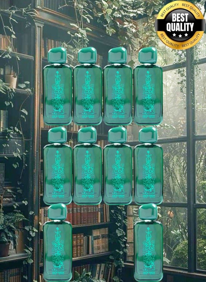 Banafa 10 Pieces Green Ahruf Perfume - Image 1