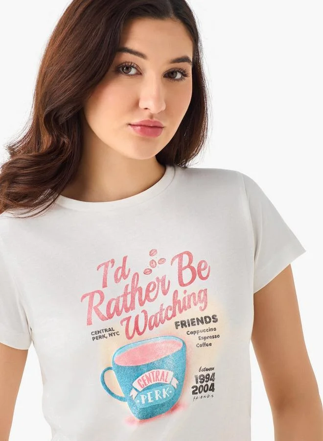 اس بي كاركترز Cotton T-shirt with Graphic Print