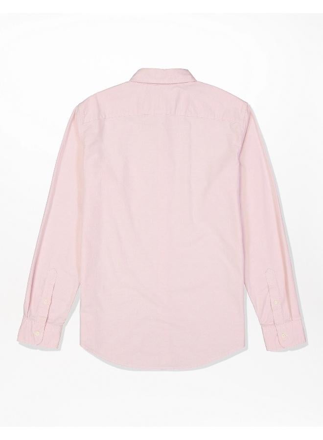 American Eagle AE Slim Fit Flex Oxford Button-Up Shirt  - Image 2