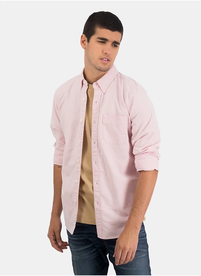 امريكان ايجل AE Slim Fit Flex Oxford Button-Up Shirt