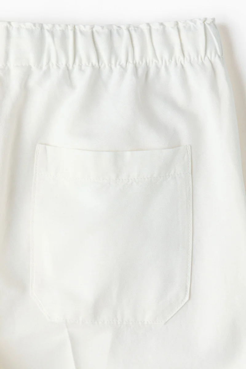 H&M Linen-blend drawstring trousers