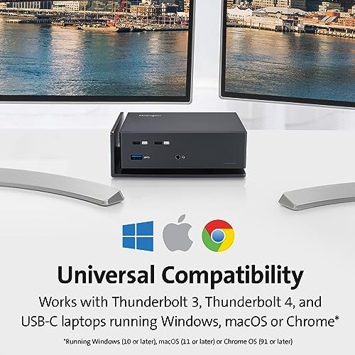 Kensington USB-C and Thunderbolt Dock, up to 100W Charging, Dual 4K, for Mac, Windows and Surface (K37010NA) - Image 2