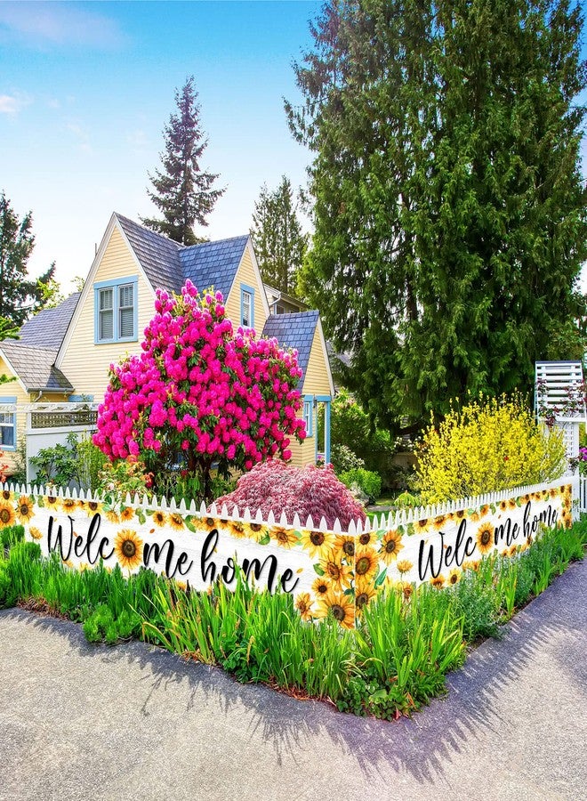 Breling Large Welcome Home Banner Decorations Sunflower Welcome Home Yard Sign Sunflower Banner for Military Homecoming Deployment Returning Party Supplies, 98 x 18 Inches - Image 4