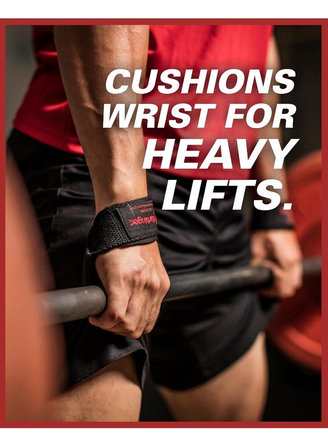 Harbinger Padded Cotton Lifting Straps with NeoTek Cushioned Wrist (Pair) - Image 2