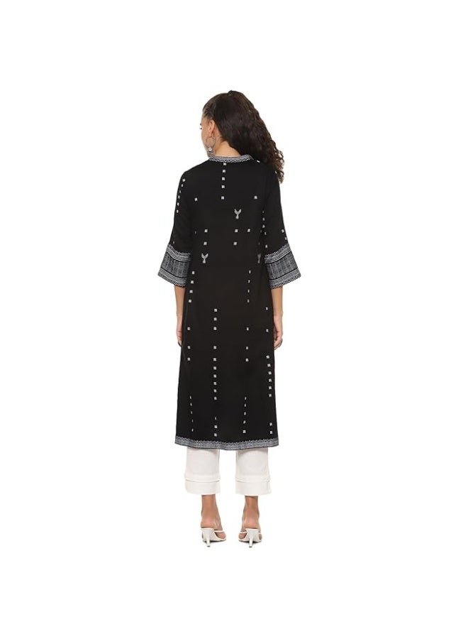 BIBA Women Poly Cotton Printed Kurta XL - Image 2