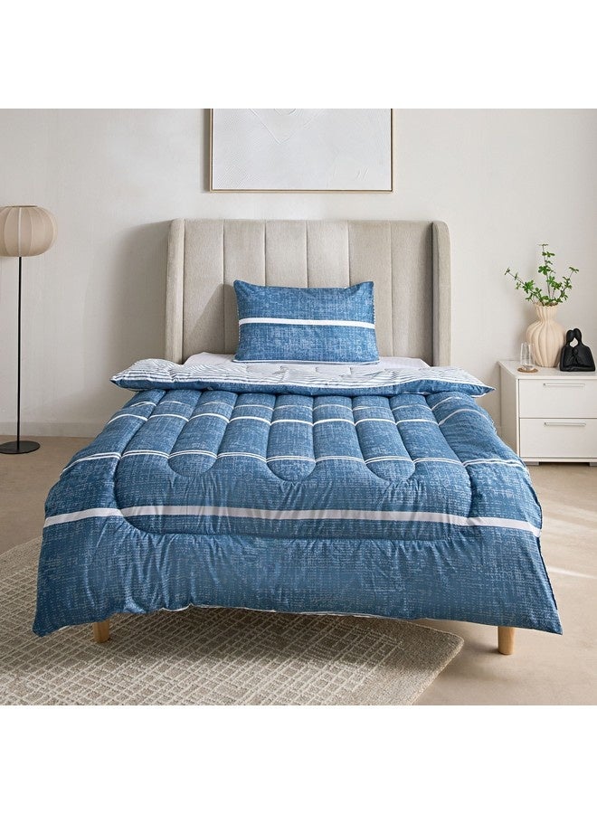 Home Box Ontario 2-Pieces Elfin Printed Microfiber Twin Comforter Set 220 x 160 cm  - Image 4
