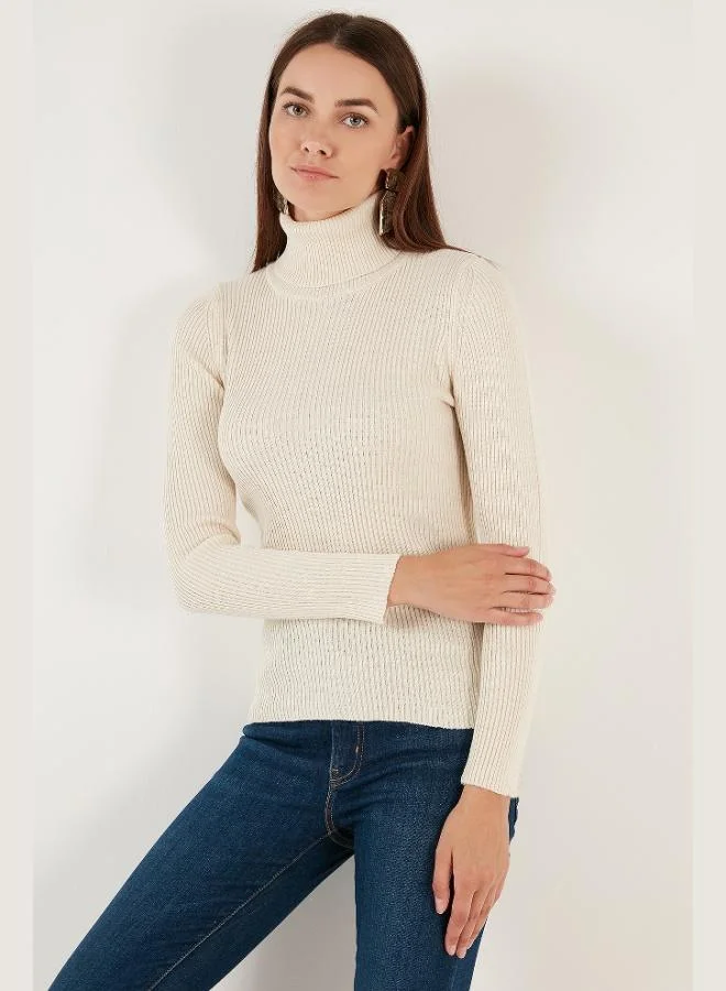 Lela Lela Ribbed Regular Fit Turtleneck Soft Acrylic 2-Pack Sweater Women's SWEATER 4614102S2