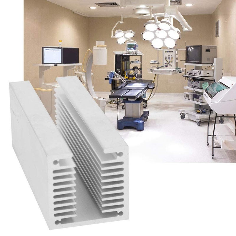 20 x 100 x 40mm Aluminum Heat Sink U Shaped Grooved Tooth Heat Cooler Cooling Fin For CPU Set Top Box Player - Image 4