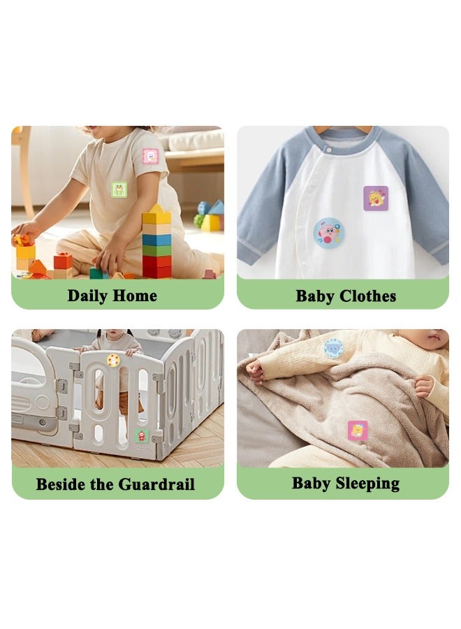 عبوة من 3 قطع (180 قطعة) ملصقات طاردة للبعوض، لاصقات طبيعية للأطفال والكبار، خالية من مادة DEET، ملصقات كرتونية مضادة للبعوض للتخييم في الهواء الطلق والمنزل والسفر وصيد الأسماك - Image 4